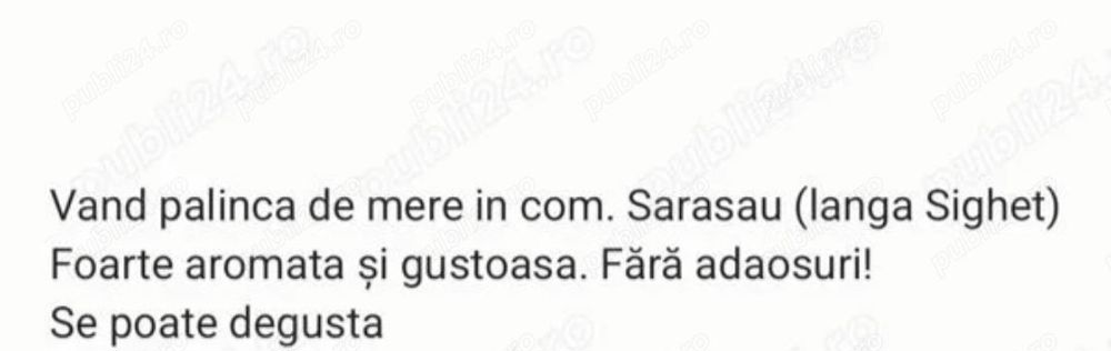 Vand palinca de mere foarte aromata