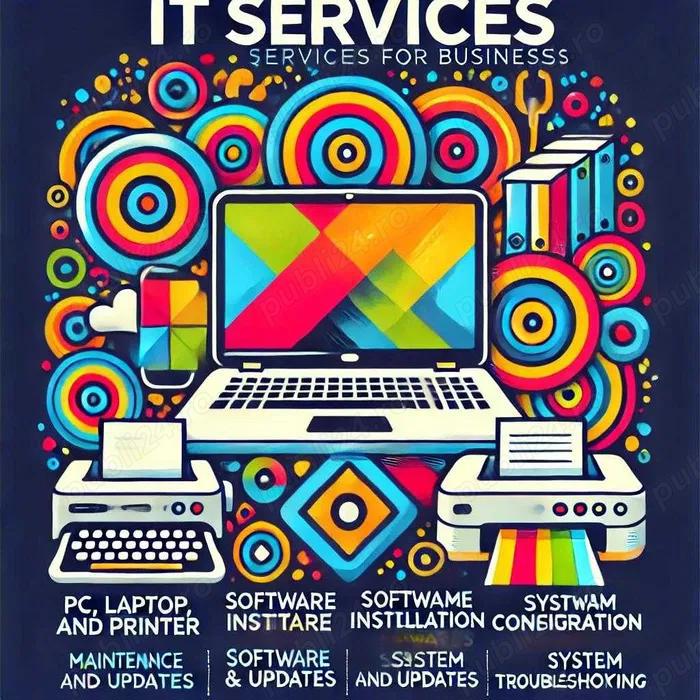 Mentenanță pentru PC-uri, laptopuri, imprimante, hardware și software