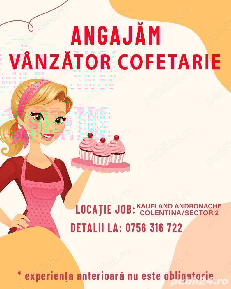Vanzător Cofetarie Sector 2