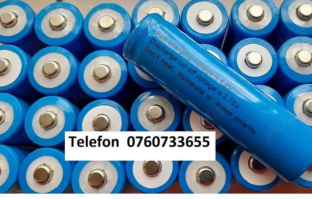 acumulatori 18650 noi de calitate pentru lampi solare lanterne radio , boxe , lanterne frontale etc