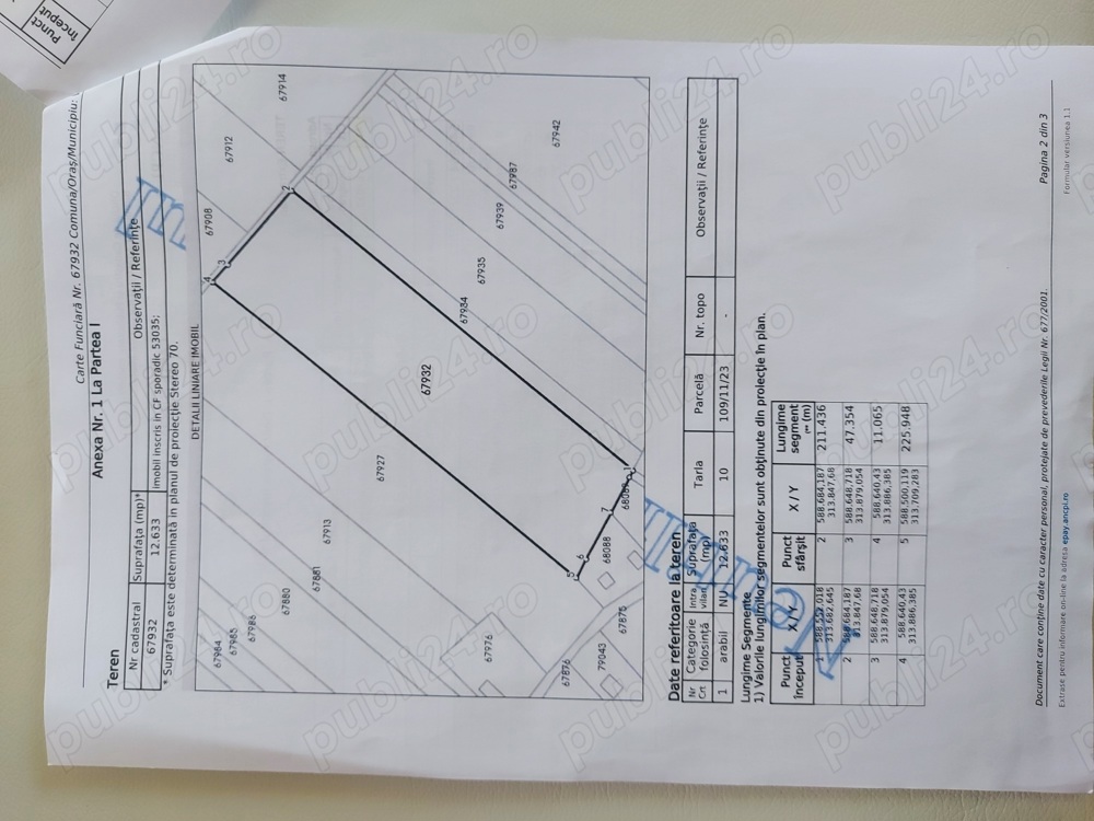 Proprietar teren de vânzare 
