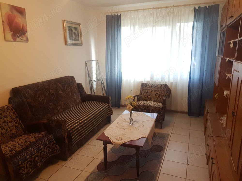 Apartament doua camere, semidcecomandate, la parter, mobilat si utilat, curat, pe mijloc, pe Bucegi