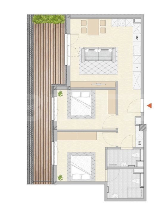 Apartamente 2 camere, finisat, zona Semicentrala 