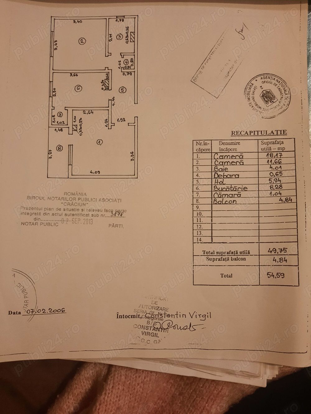 De vanzare apartament în micro 21