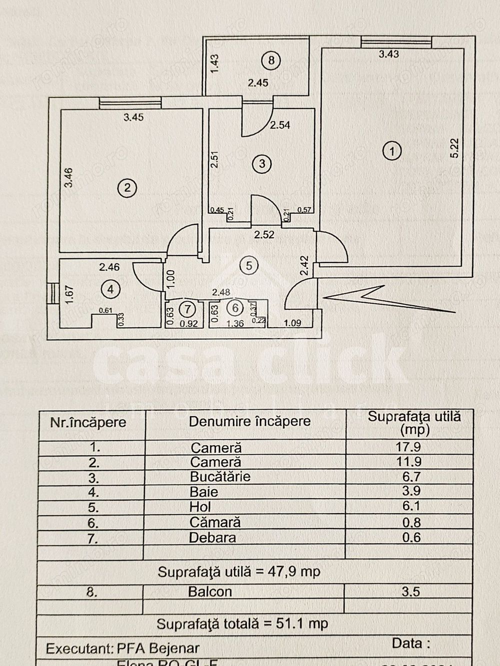 Apartament 2 camere Mazepa 2, centrala termica