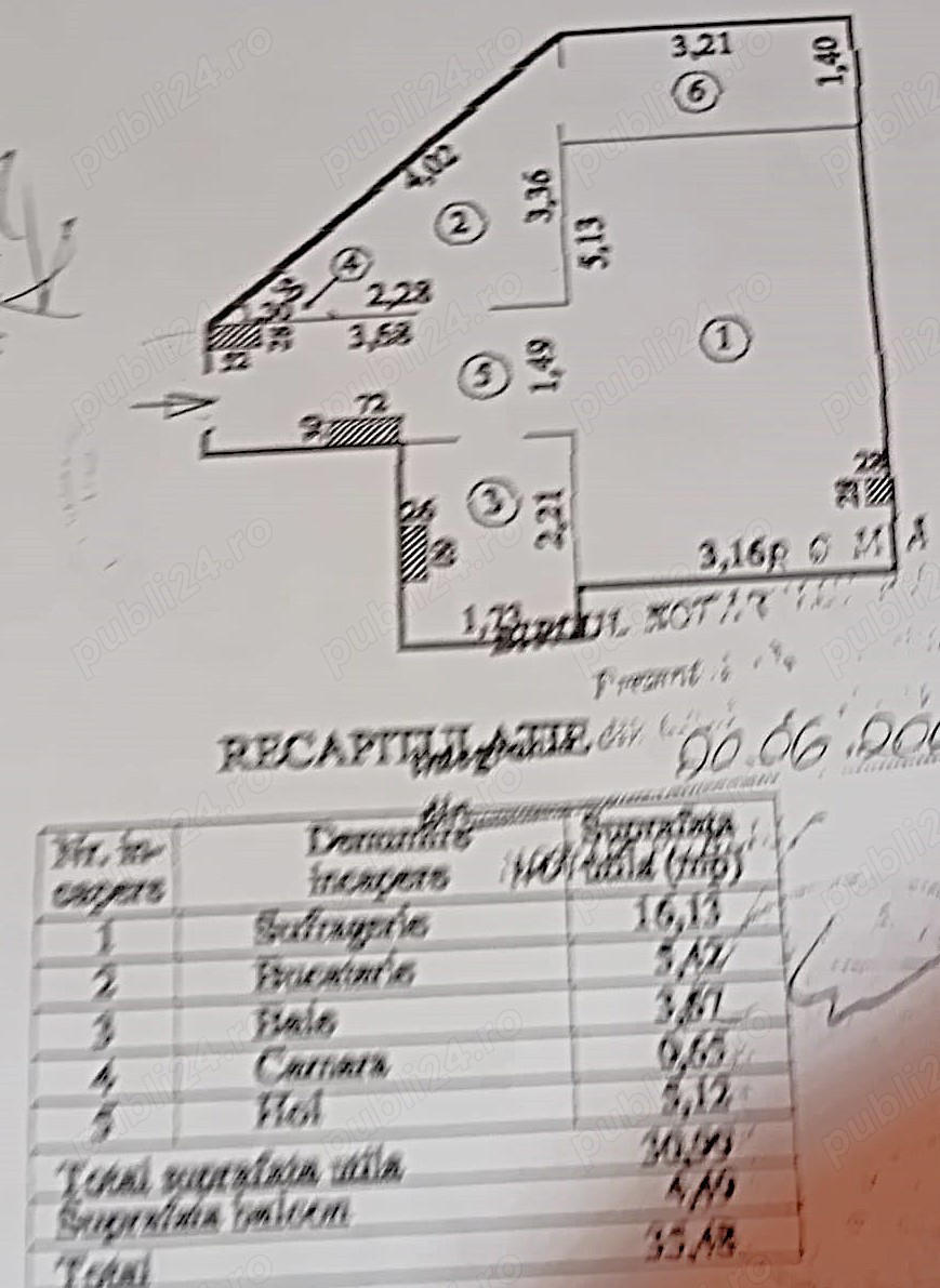 49500 Euro negociabil, 1 camera 36mp, etaj 1, TIGLINA1, bloc mixt