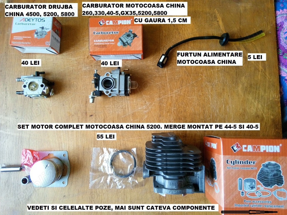 piese pentru motocoase si drujbe