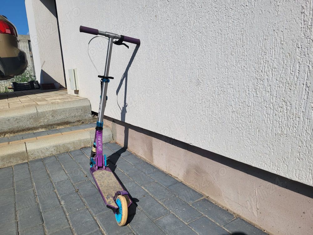 Vand Trotinetă cu Suspensie şi Frână pe Ghidon OXELO Copii 