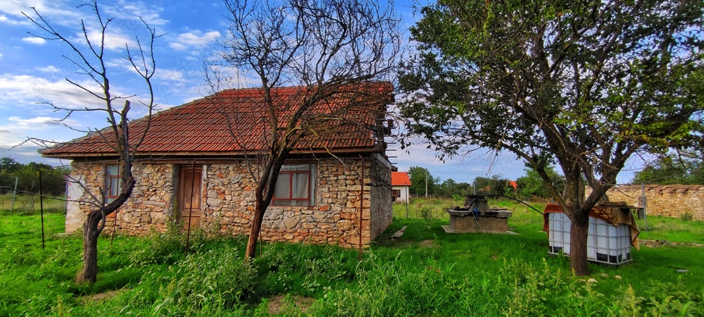 VAND LA 8 MINUTE DE MARE, casa + teren intravilan de 2000mp, Mosneni, jud.Constanța