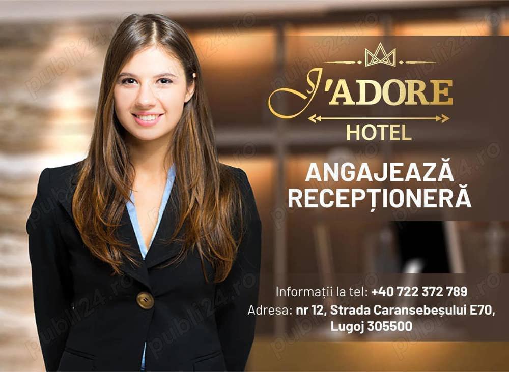 Recepționer a hotel Lugoj Jadore