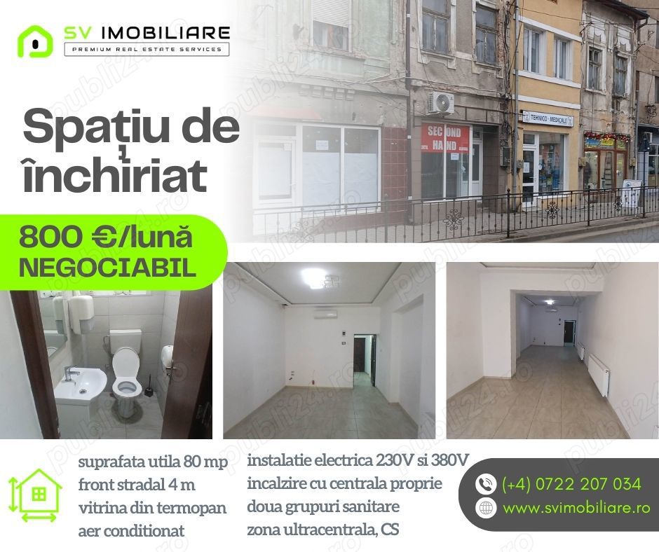 Spațiu comercial ultracentral, de închiriat