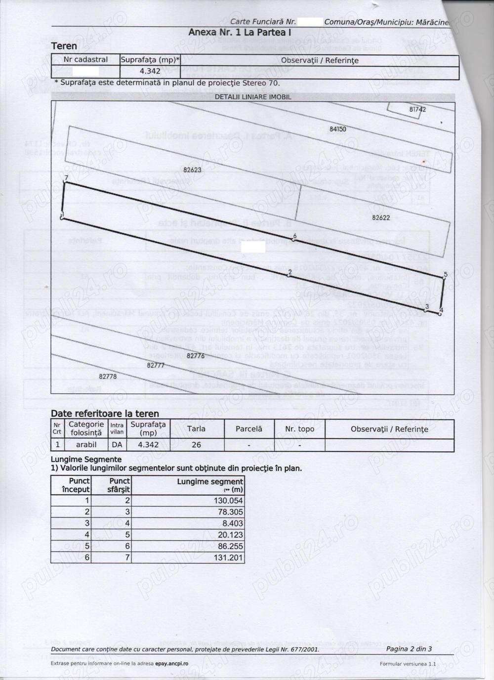 Teren stradal intravilan_Mărăcineni_DN73_E574