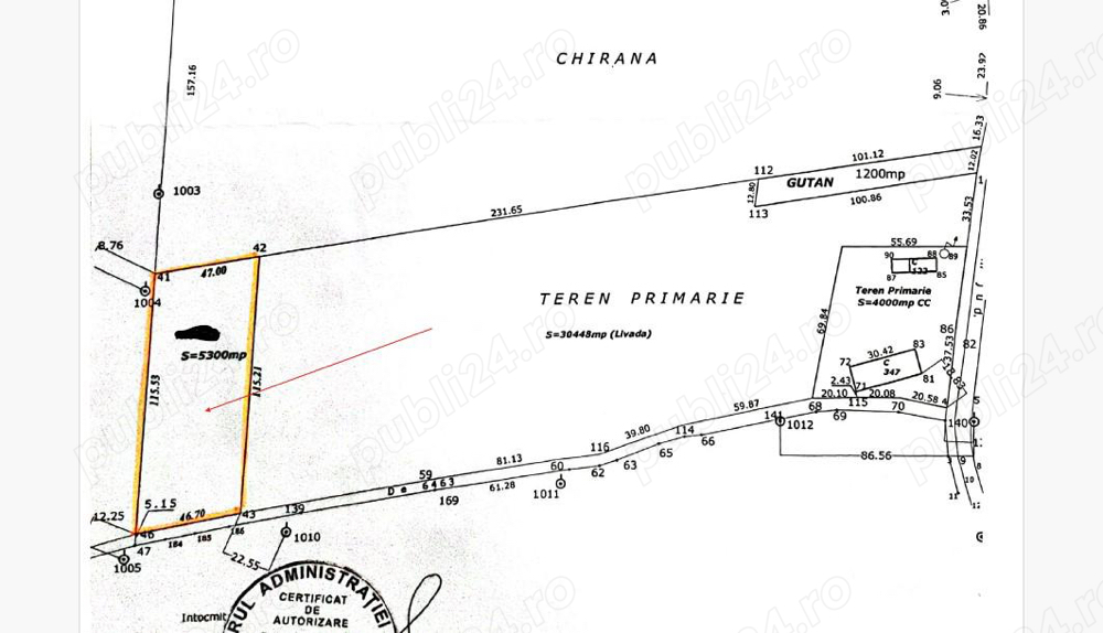 Vand teren extravilan Iedera de jos