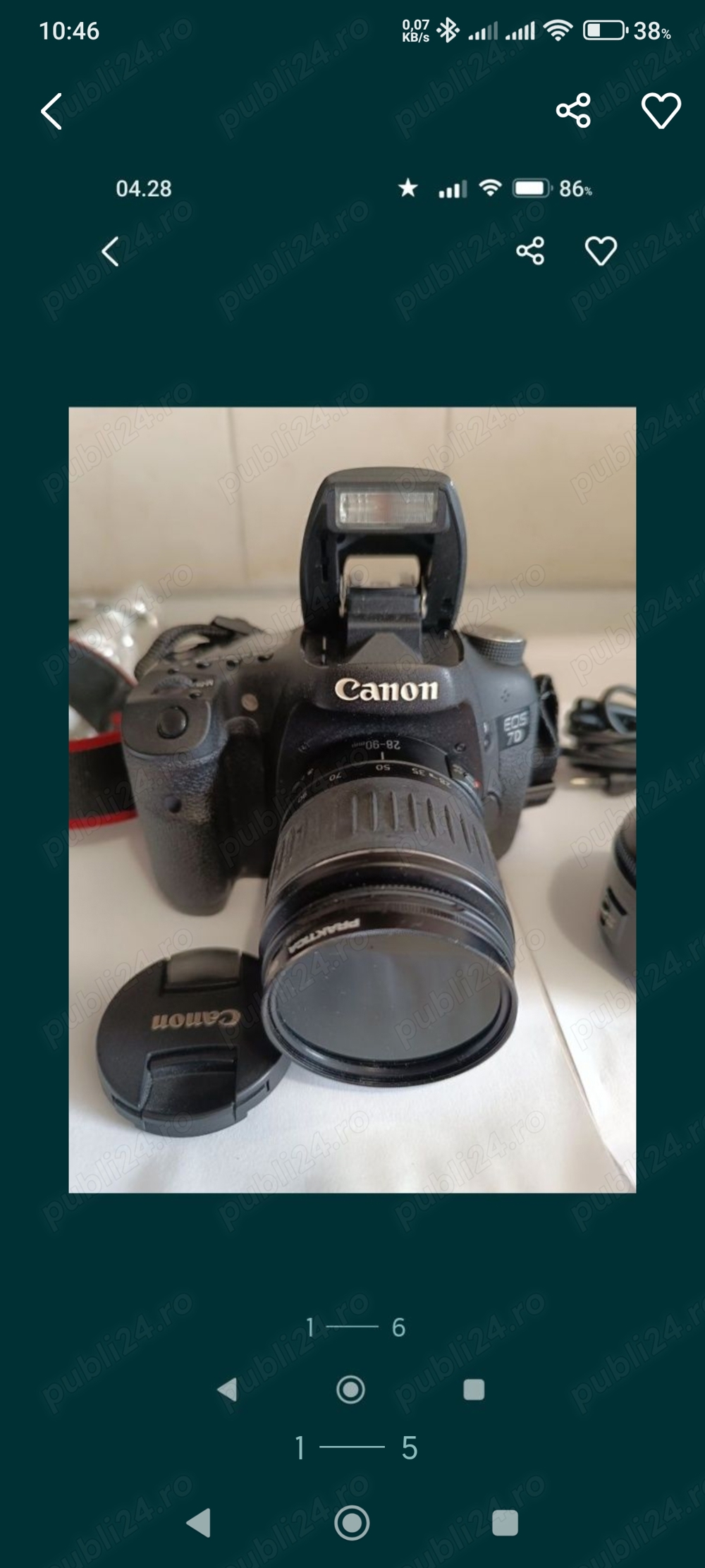 Vand aparat foto profesional canon eos 7D DSRL 