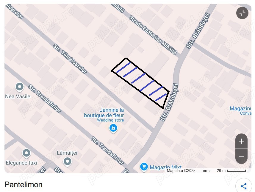 Vanzare teren de 933 mp in orasul Pantelimon, str. Brandusei