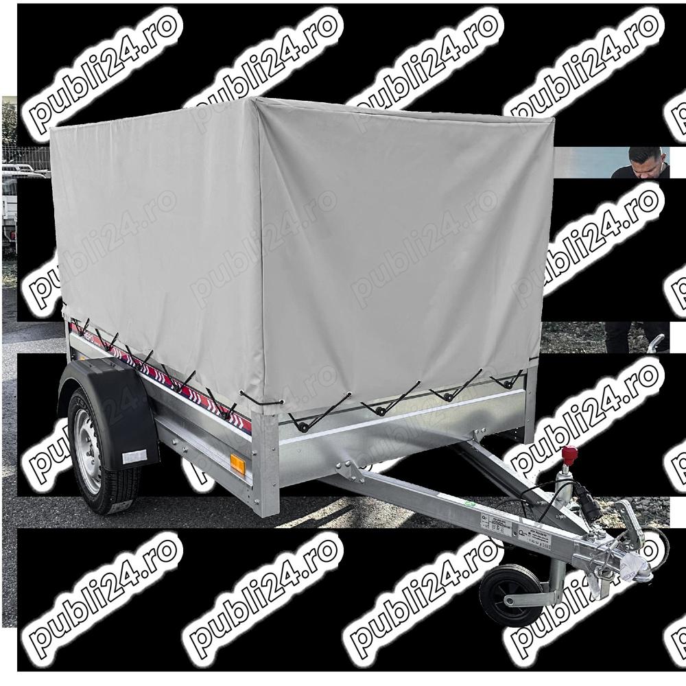 Remorca Repo 2050 x 1150 x 1150 cu prelata, ca noua, inmatriculata
