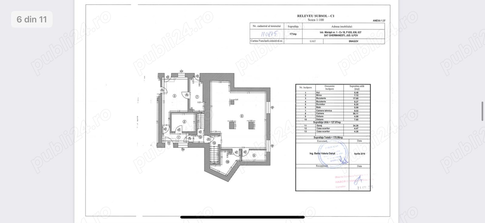 SPATIU COMERCIAL D+P+Anexa Snagov Ghermanesti supercentral