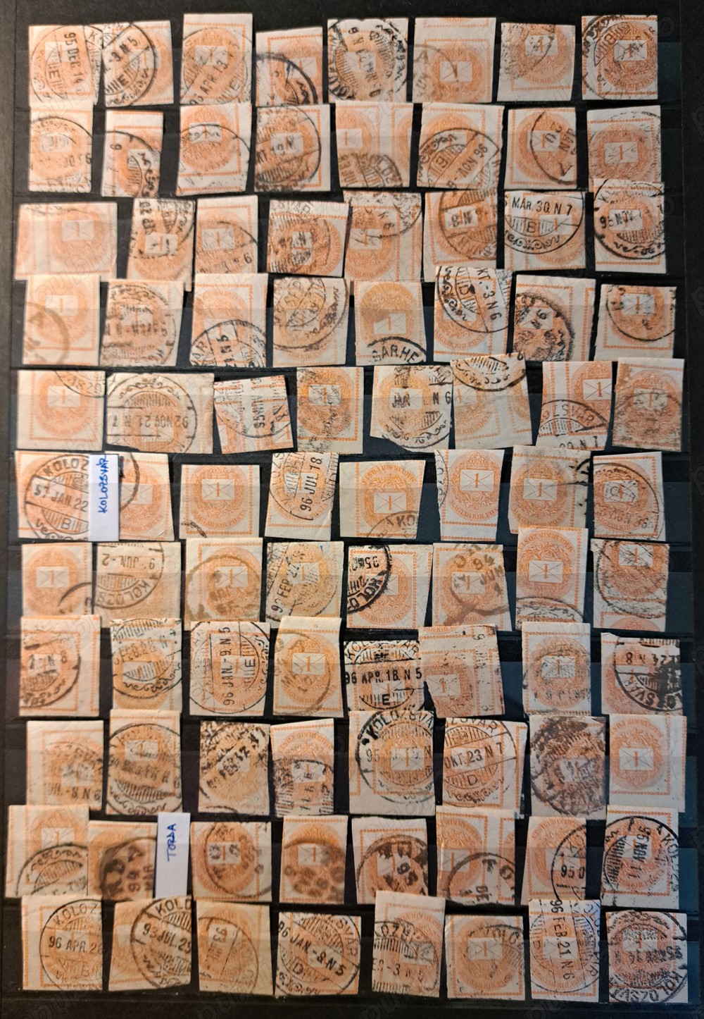 Timbre Ungaria stampilate din anul 1874