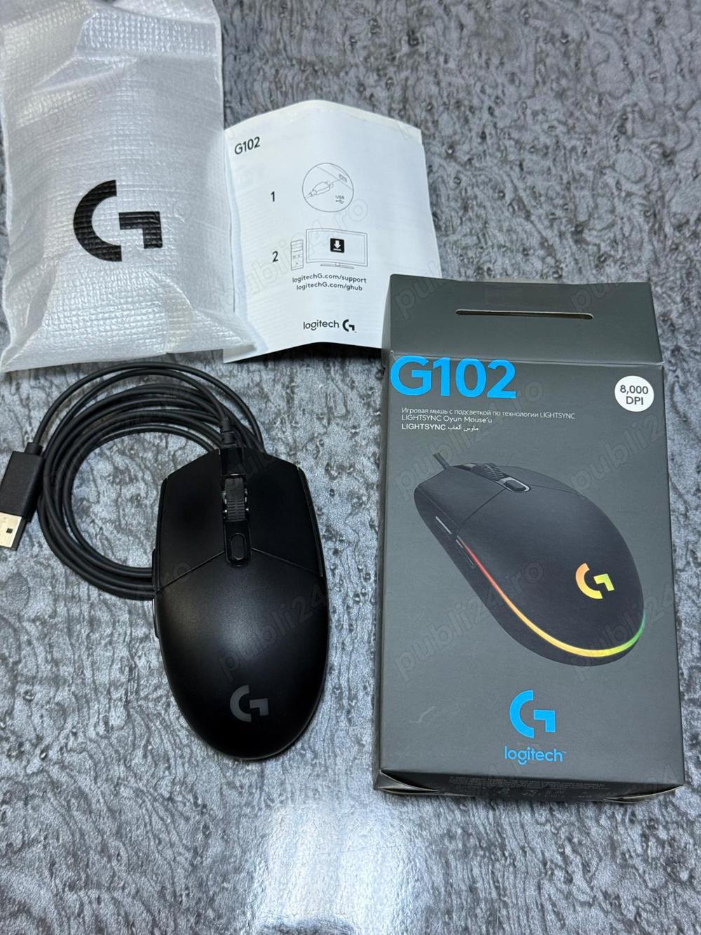 Mouse Logitech G102 cu fir