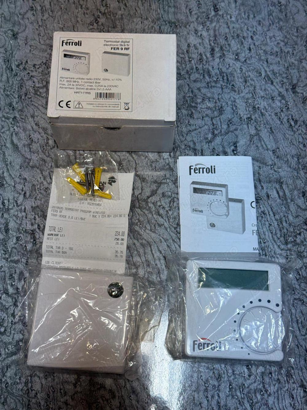 Termostat centrala Feroli FER 9 RF fara fir
