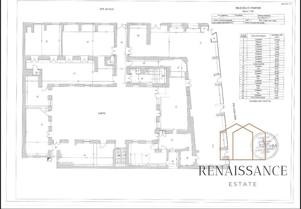 Lugoj Central Spatiu Comercial | Parter 762mp Utili