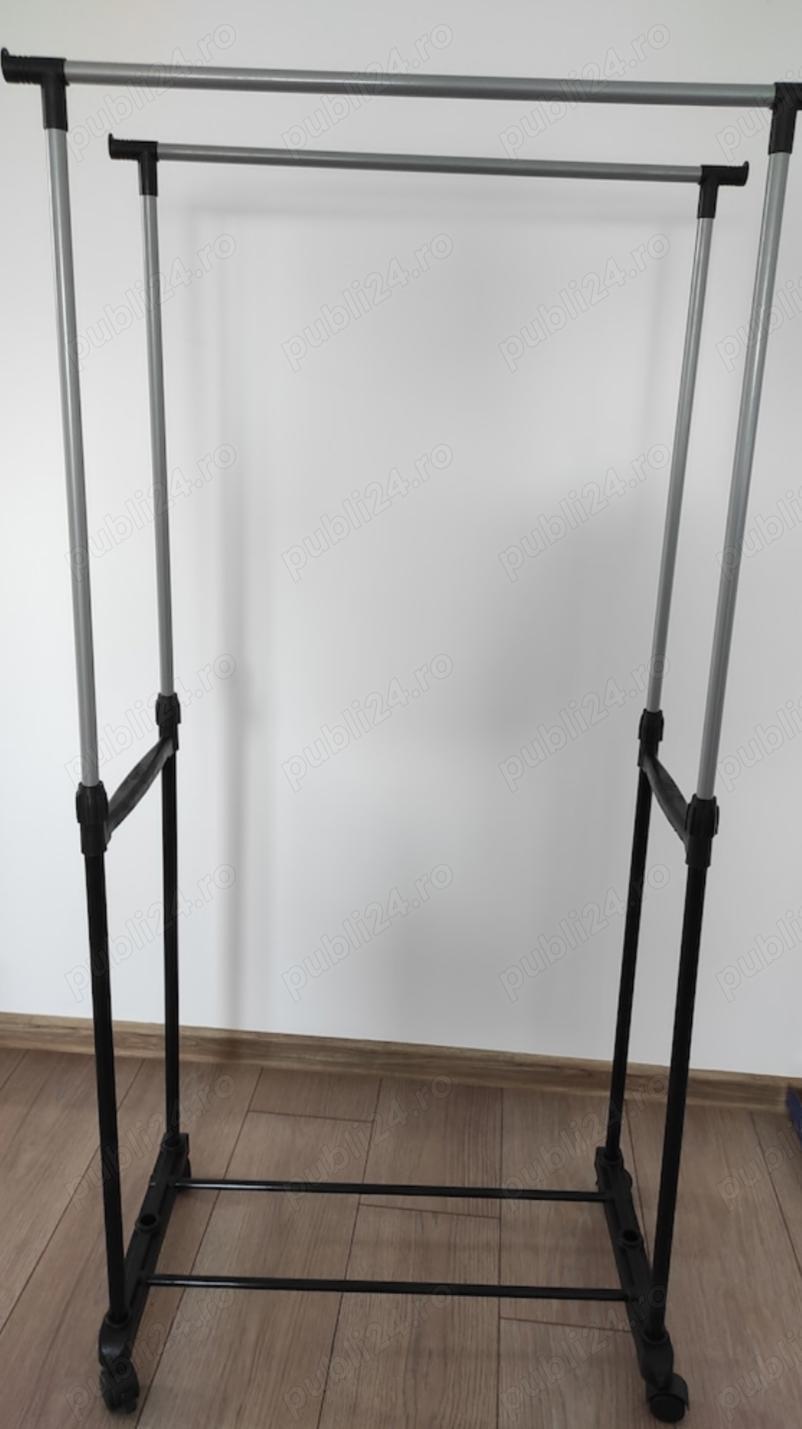 Suport dublu umerase,reglabil,Metal, 84x43x168 cm,Nou!