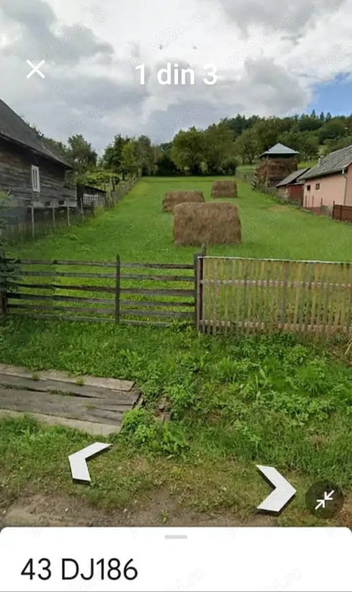 De vânzare teren de construit casa în Oncești Maramureș,lângă drum,strada principala 