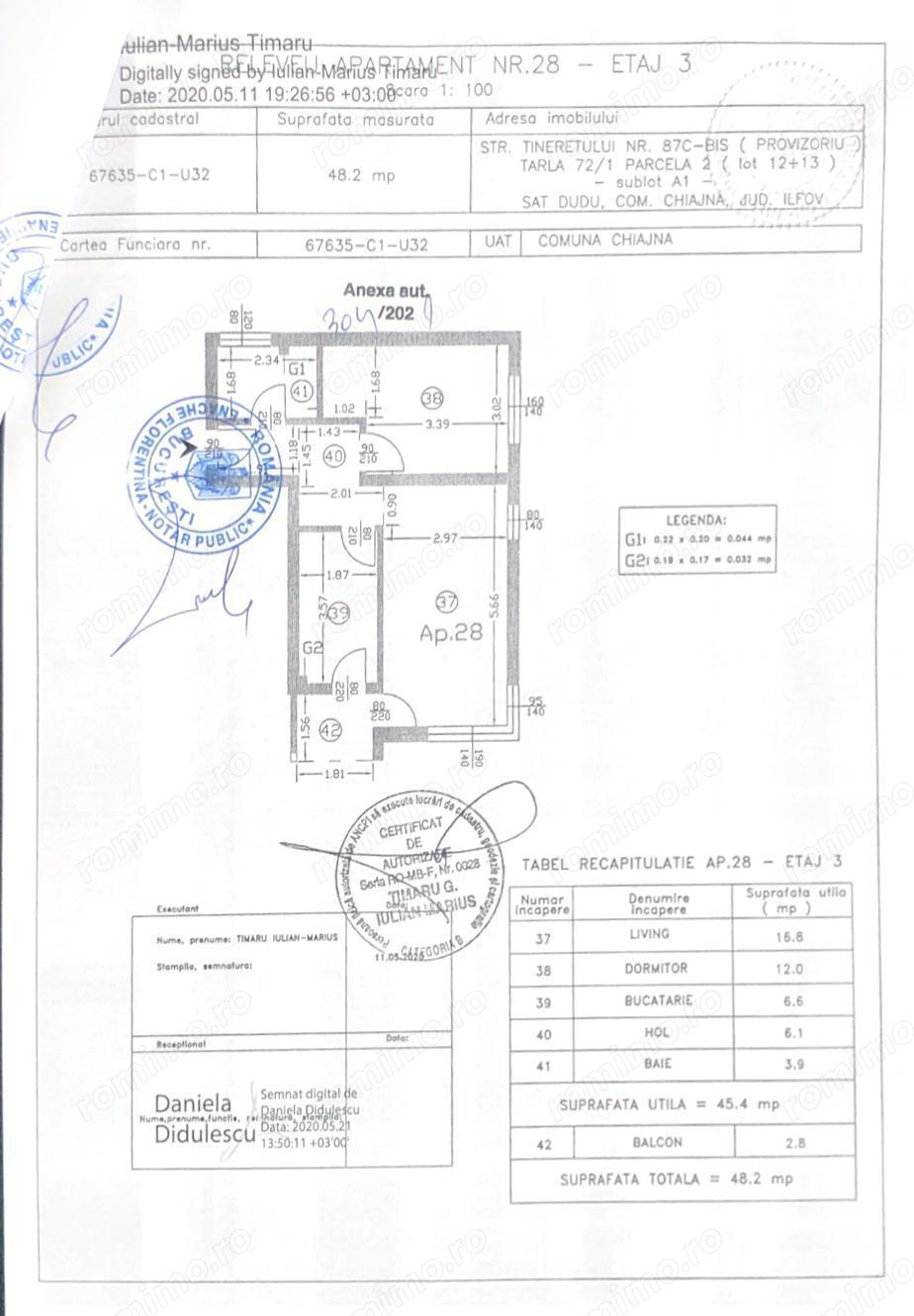 Apartament 2 camere + loc de parcare cadastrat Chiajna, Ilfov | Direct proprietar