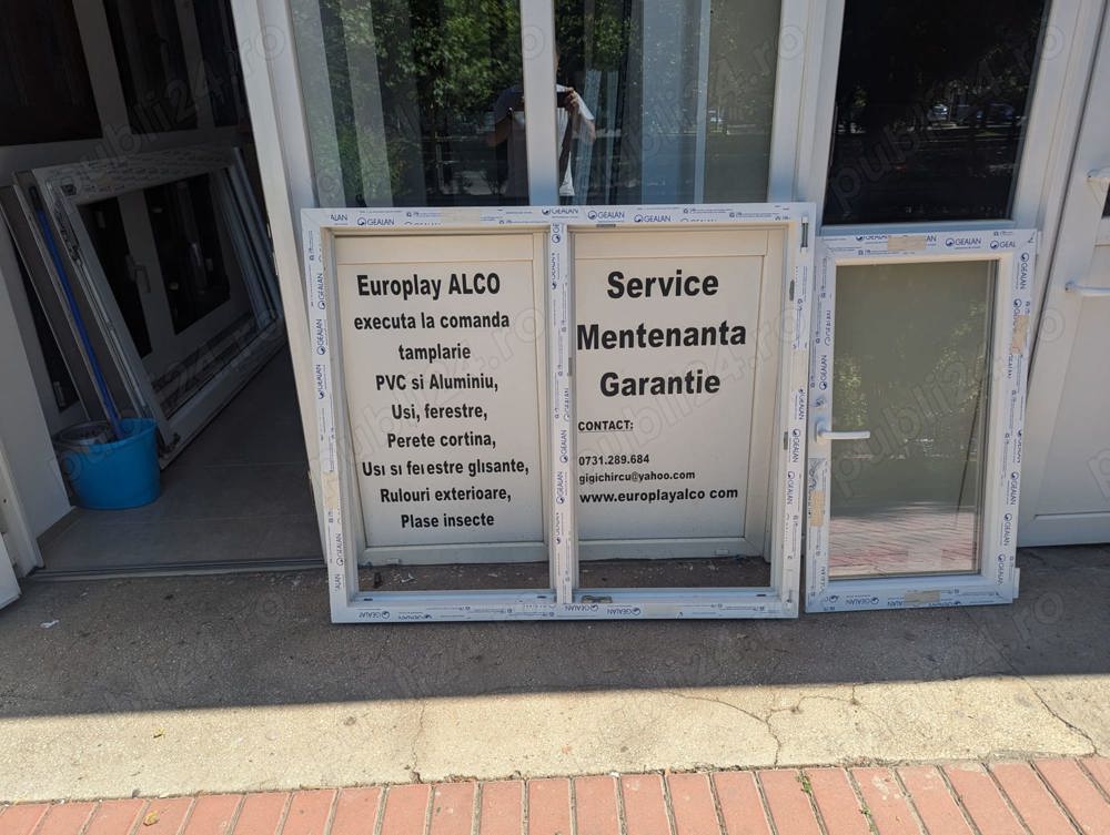 Fereastra cu parte mobila si dubla deschidere Profil Gealan S8000 sticla 24mm LowE-clar