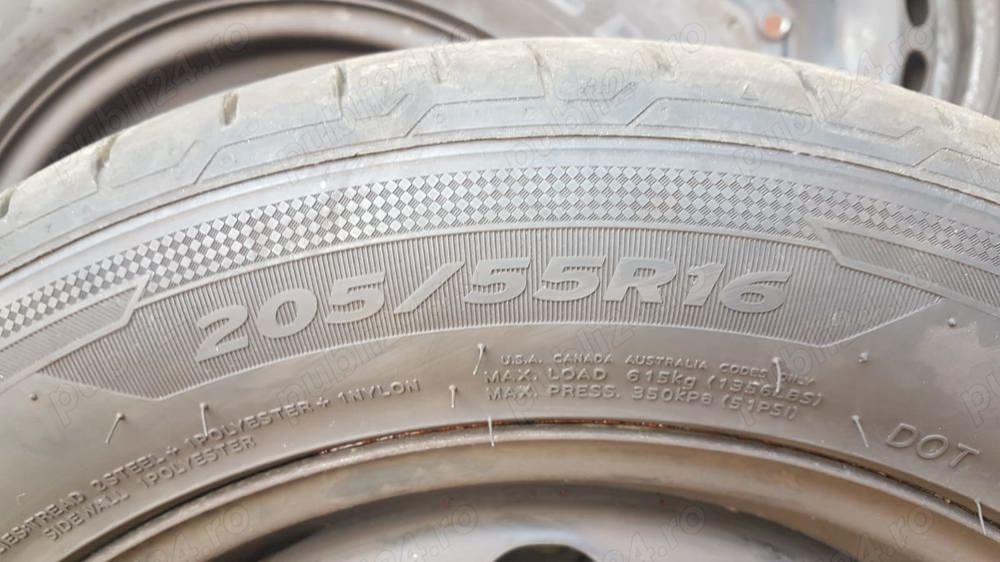 Vând jante R16 cu cauciucuri hankook