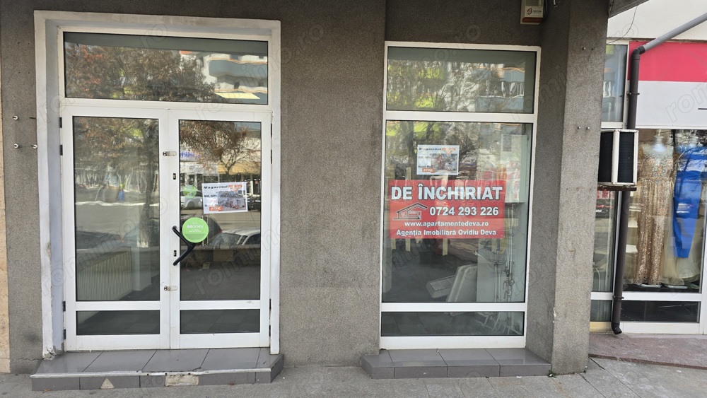 Inchiriez spatiu comercial in Deva, zona ultracentrala (Bld. Decebal intersectia cu Bld.Iuliu Maniu)