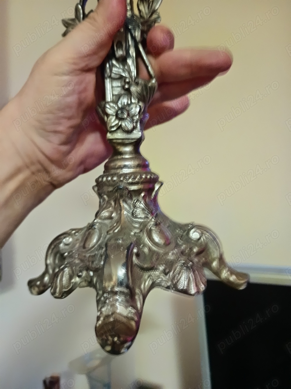 Crucifix antik argintat