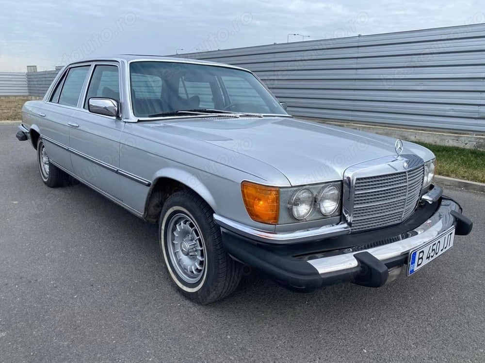 Mercedes Benz 450SEL W116 4.5i V8 1979 Trapa Pilot Piele Atestat-Istoric 14500-euro