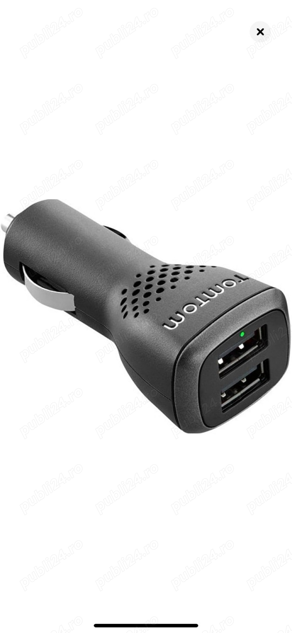 Incarcator auto GPS TomTom Dual USB 2,4 A original