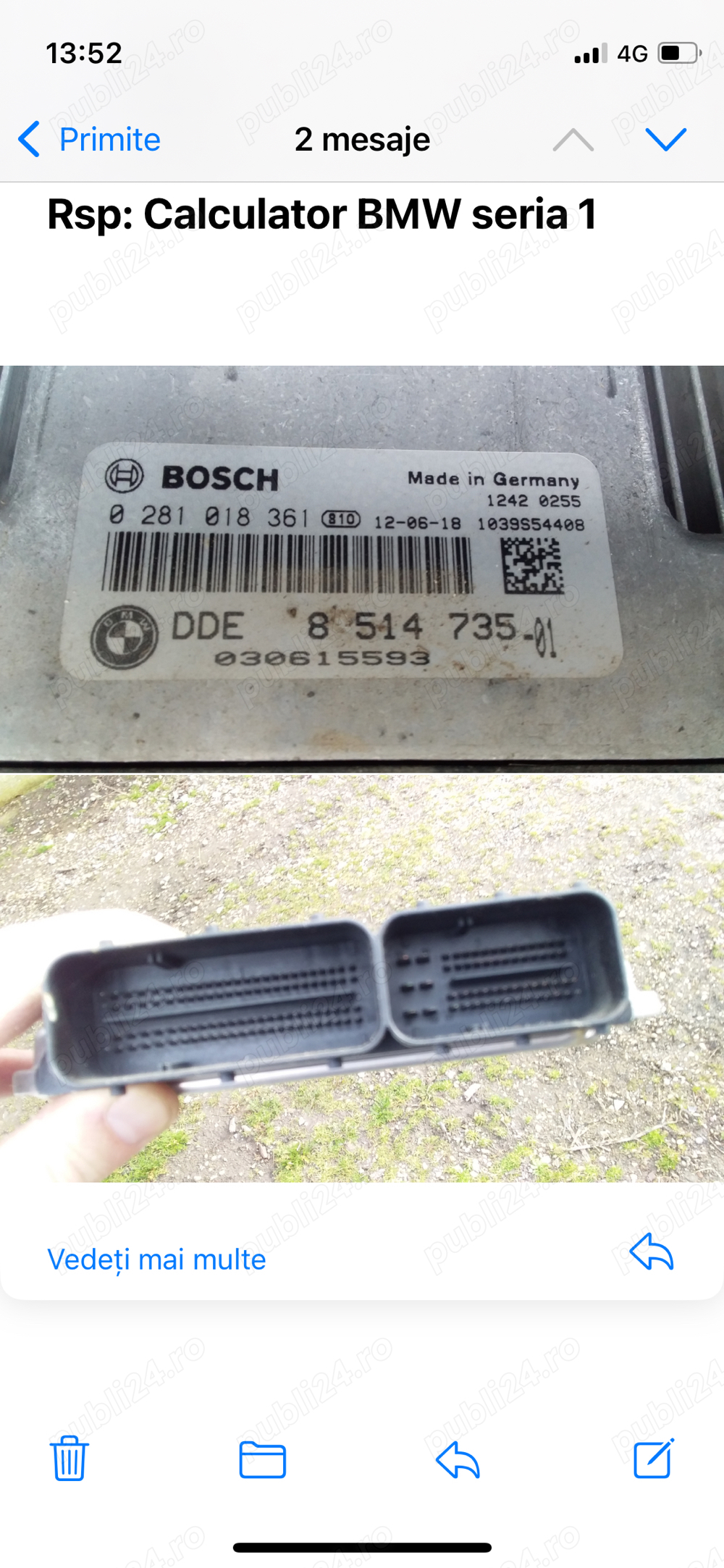 calculator 0281018361 bmw N47 F20 116D 116cp 