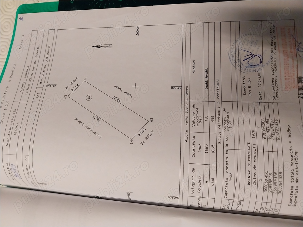 Teren intravilan central zona A in Urziceni IL.