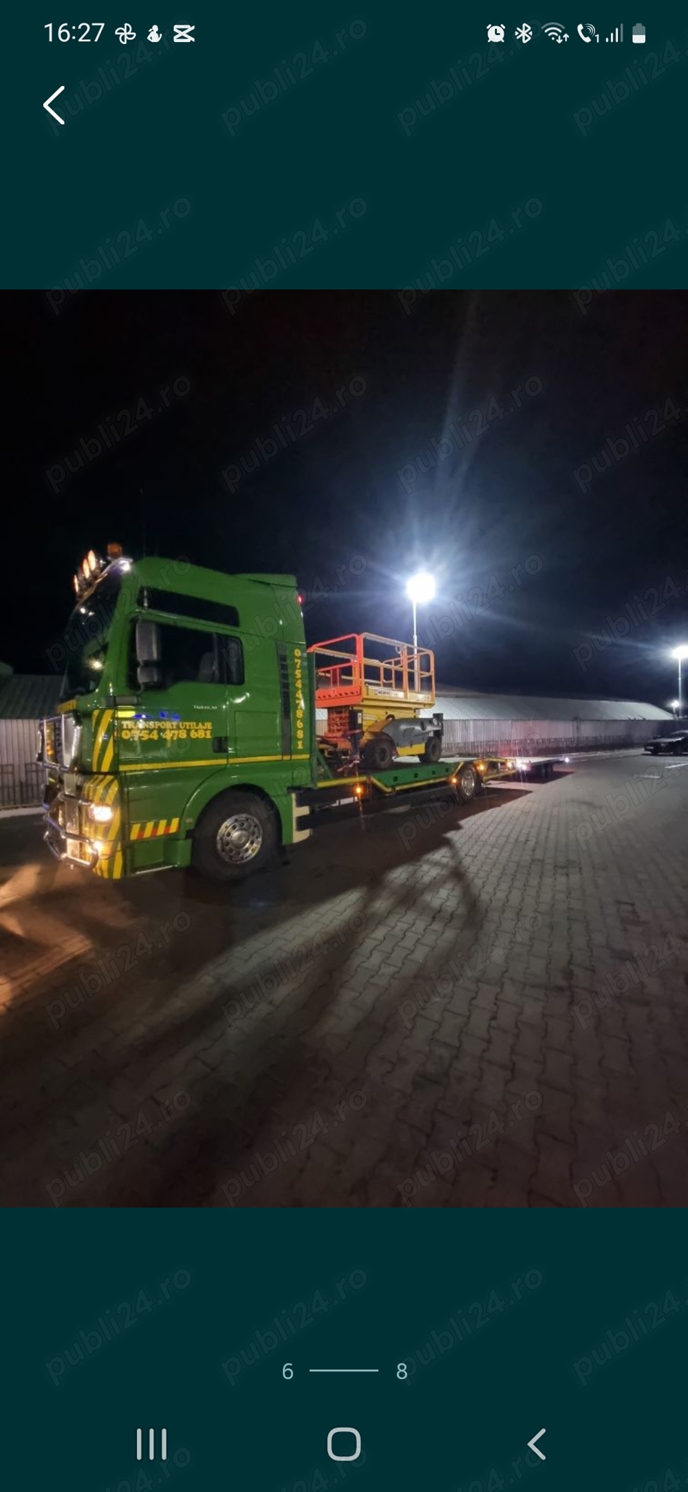 Autoplatforma utilaje MAN TGA Camion de transport auto si utilaje