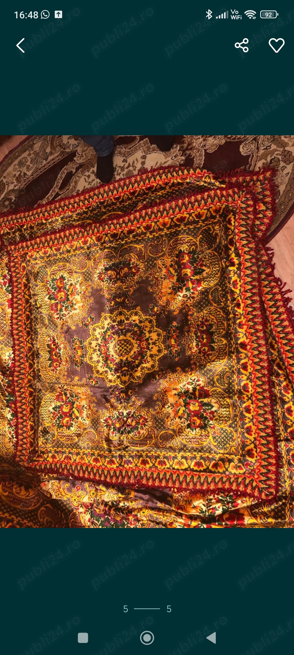 Cuvertura si fata de masa