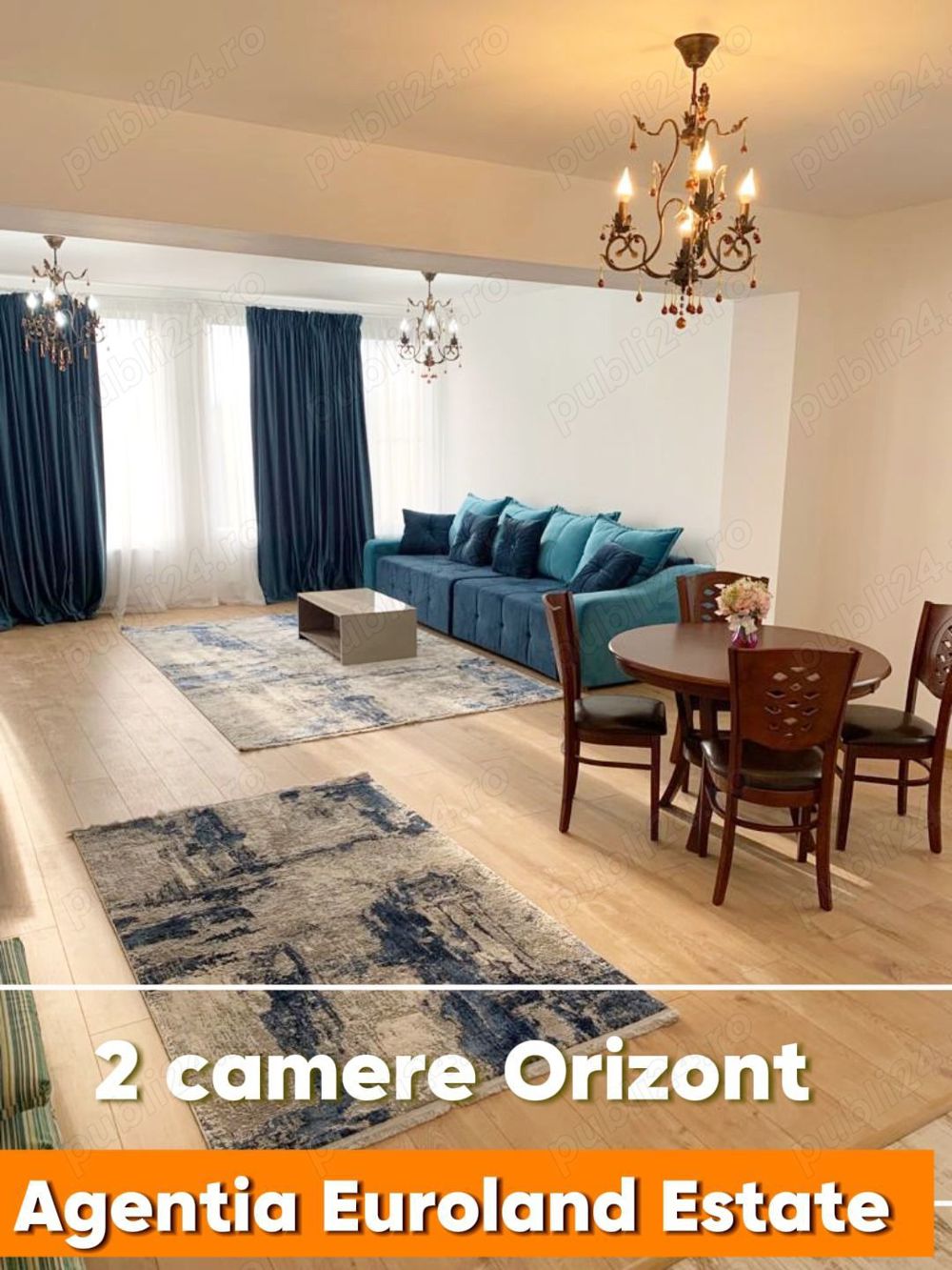 2 camere mobilat si utilat modern, cartier Orizont