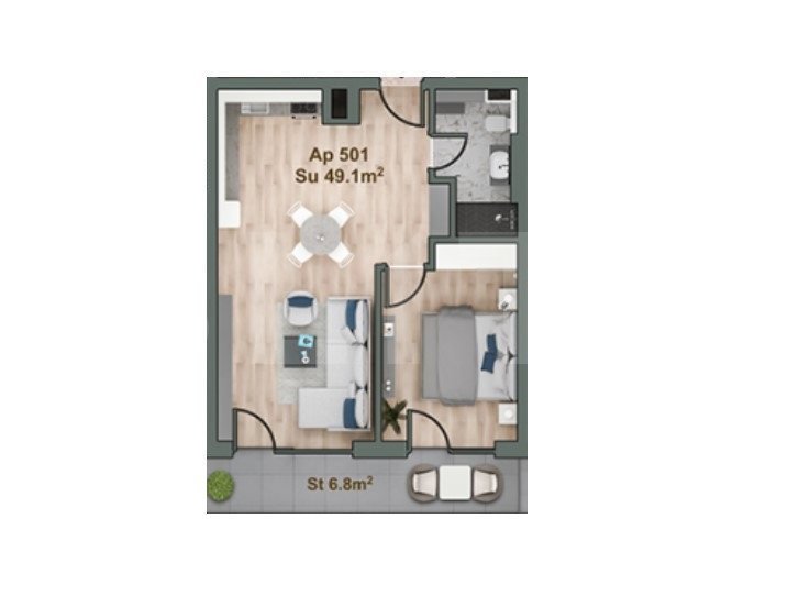 Apartament 2 camere, 50mp, etaj intermediar, bloc Premium, zona Iulius Mall