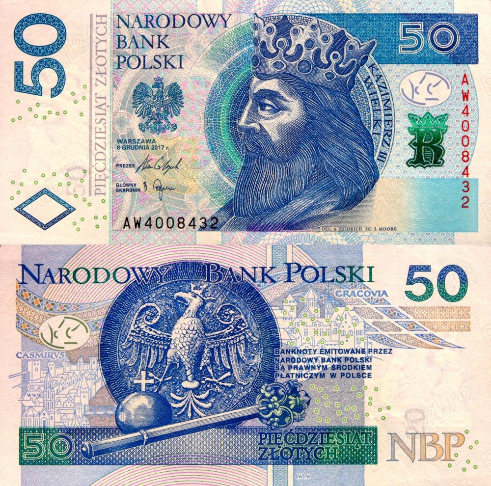  Lot 8 bancnote POLONIA unc