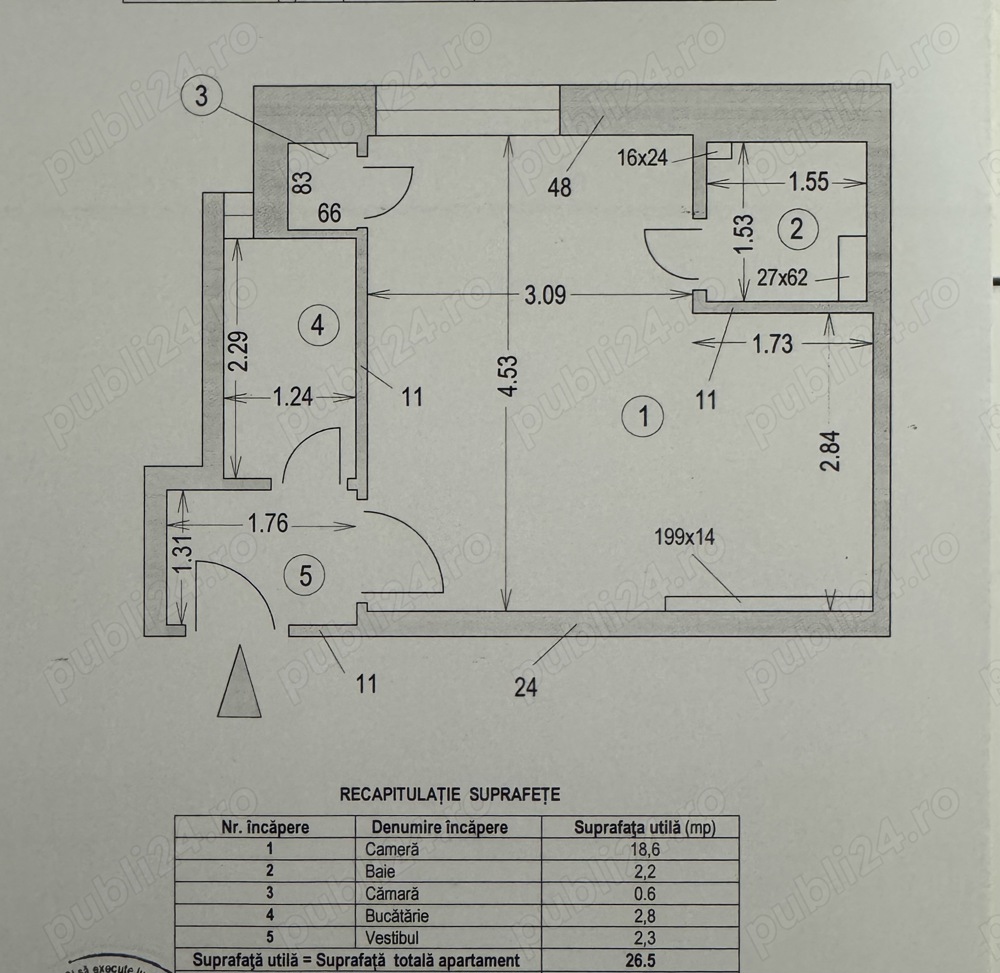 Vând apartament zona Gara de Nord