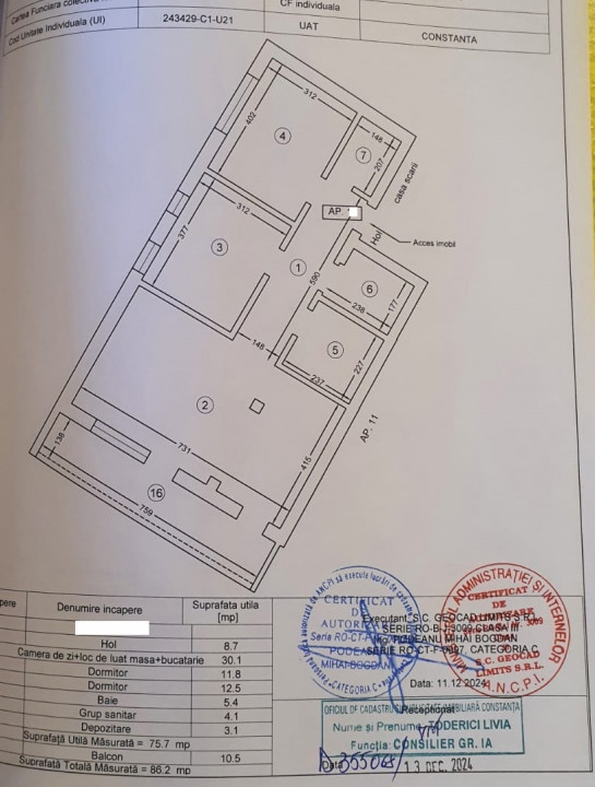 Primo - Baba Novac - Apartament cu 3 camere, 86 mp.