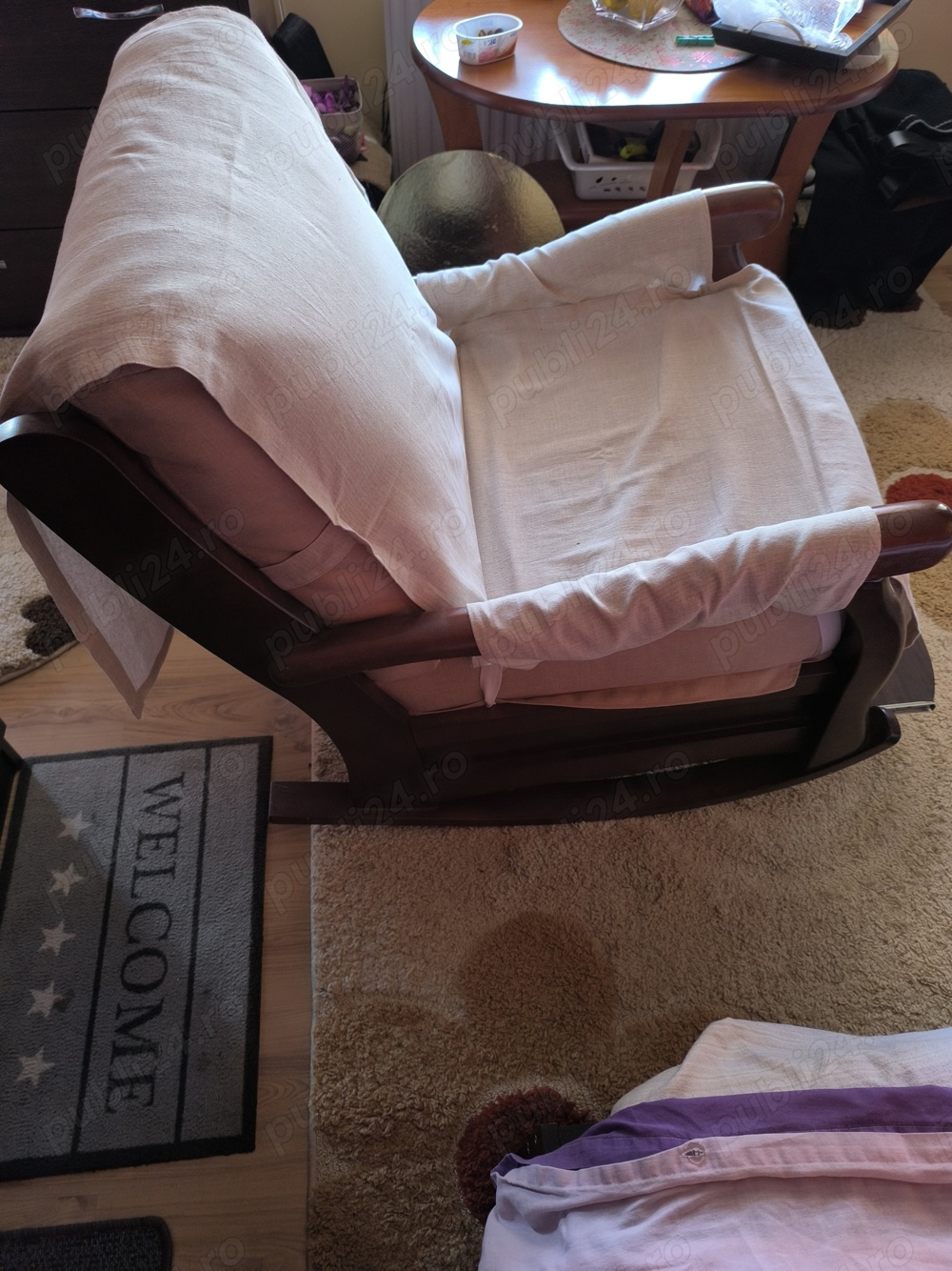 Fotoliu balansoar lemn