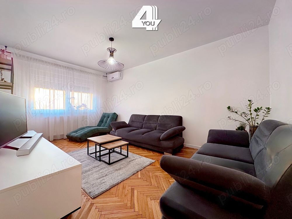 Apartament 3 camere, amenajat complet, mobilat și utilat, decomandat