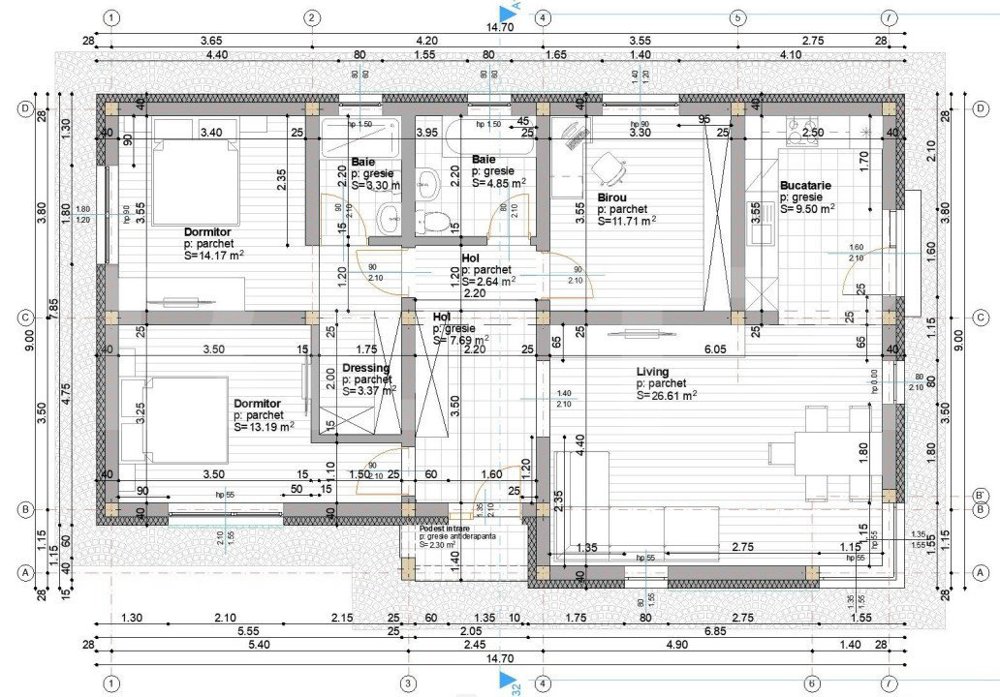 casa de vanzare, 4 camere, 107 mp, 8 arii de teren, zona de centura