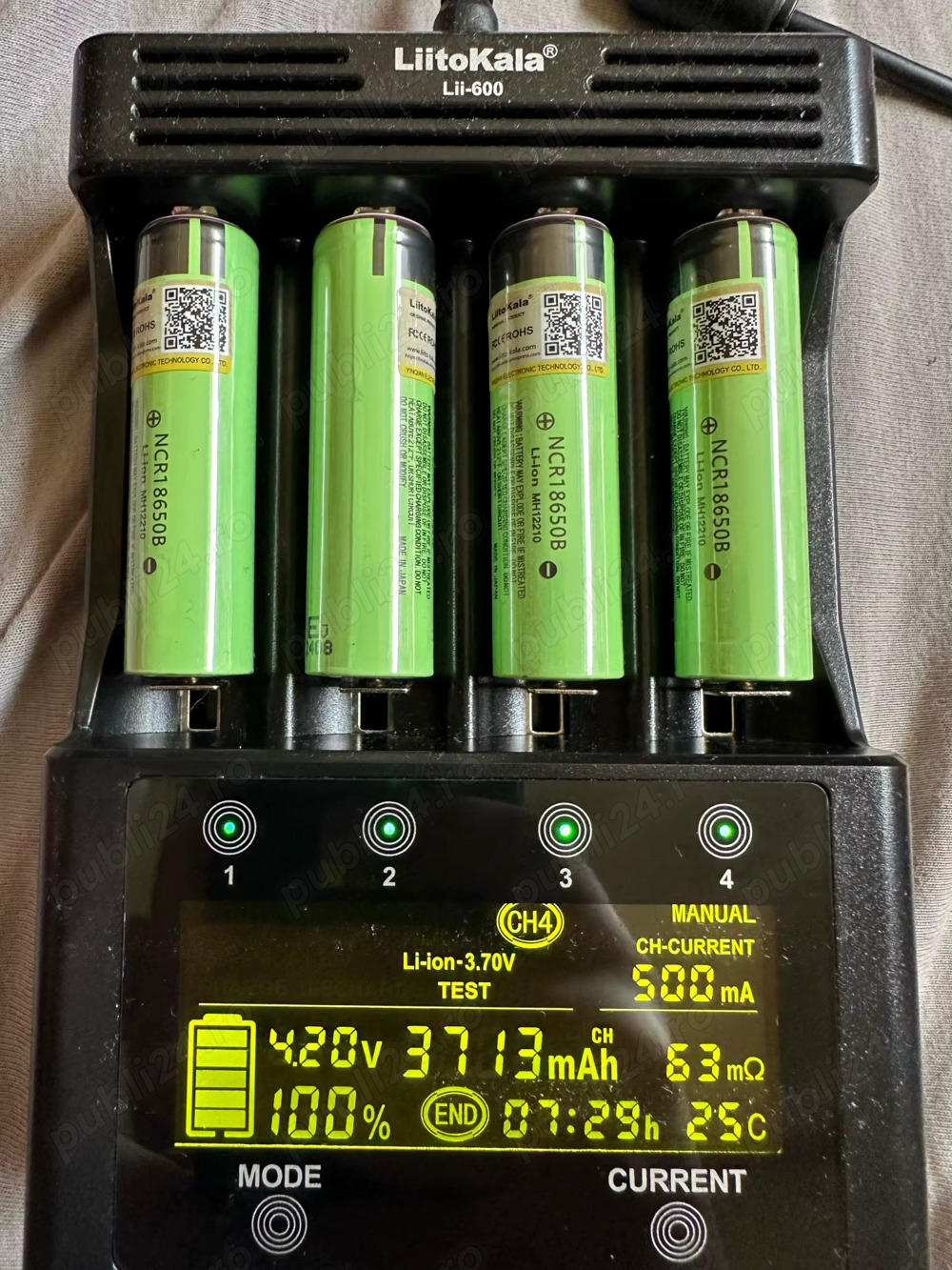 PANASONIC NCR18650B acumulator 18650