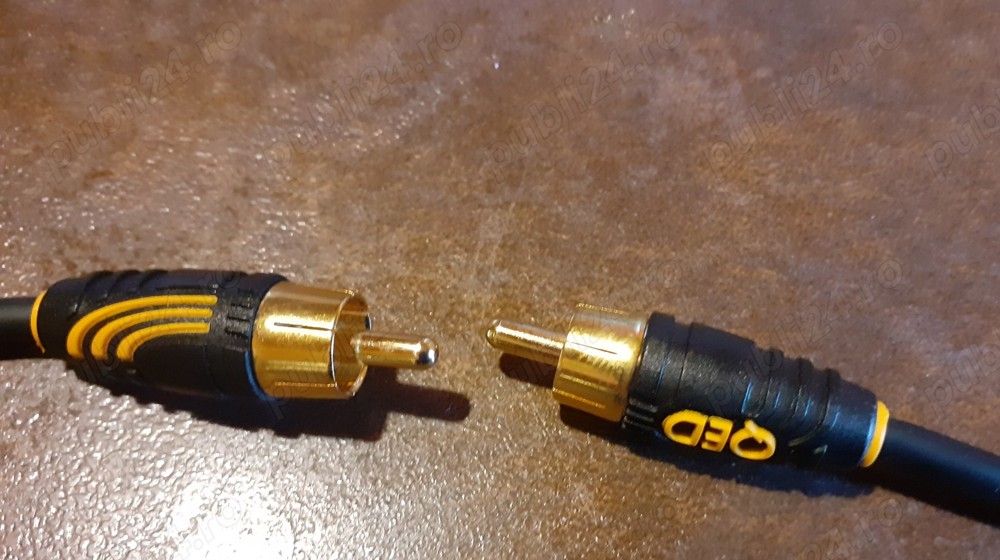 Cablu Subwoofer QED Profile 6m TĂIAT în două bucăți ( amplituner receiver amplificator statie boxe )