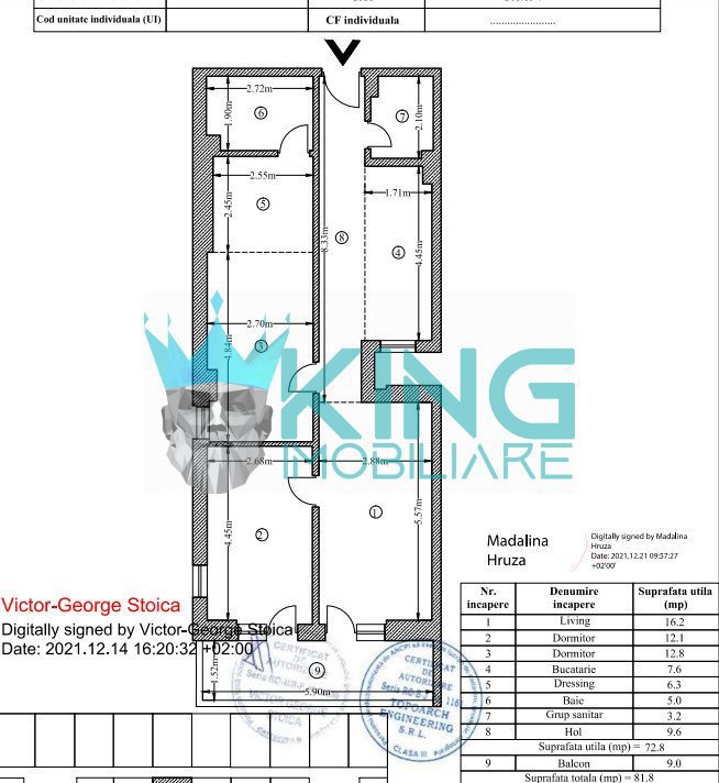 Apartament 3 Camere Vitan Barzesti New World Residence Terasa 2 bai