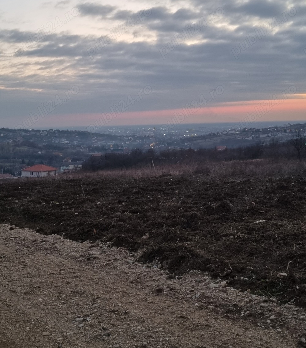 Vând teren cu PUZ, panoramă superbă spre oraș, Săldăbagiu de Munte